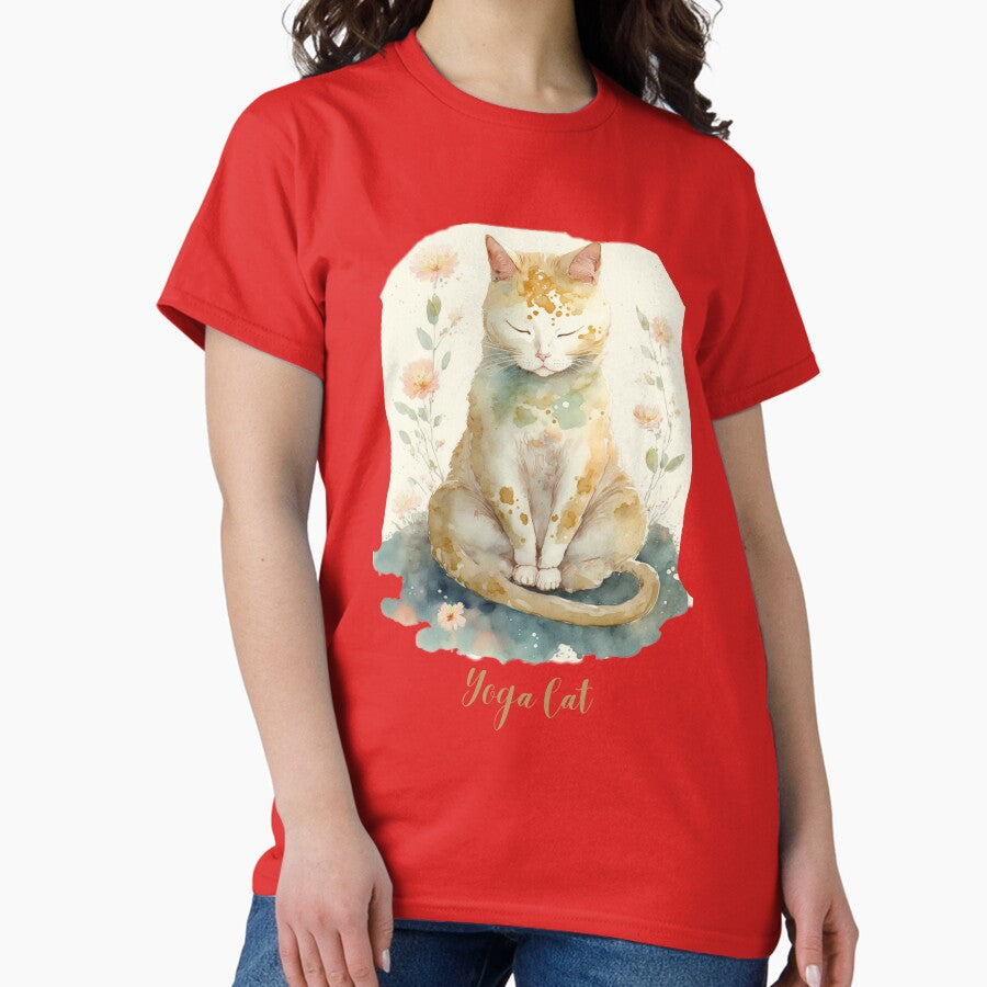 Yoga cat 09 Classic T-Shirt