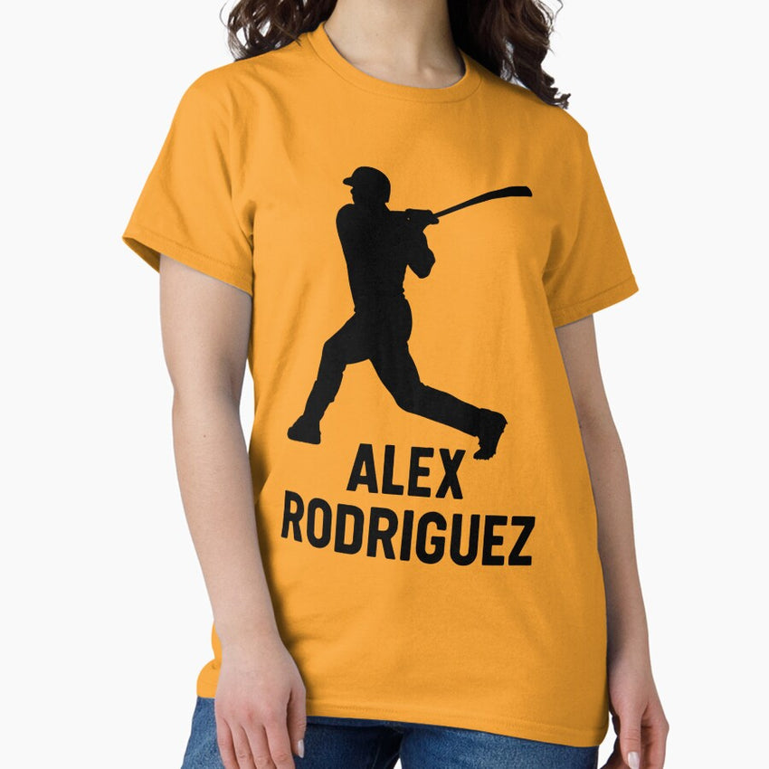 Alex Rodriguez Baseball Silhouette - Iconic Sports Design Classic T-Shirt