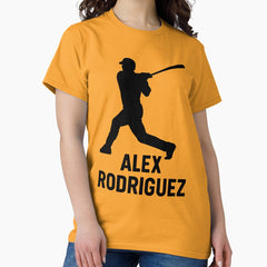 Alex Rodriguez Baseball Silhouette - Iconic Sports Design Classic T-Shirt