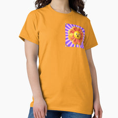 Retro flower, love and peace Classic T-Shirt