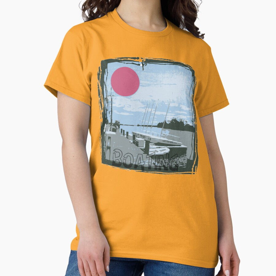 Adventure Awaits On Open Waters Classic T Shirt