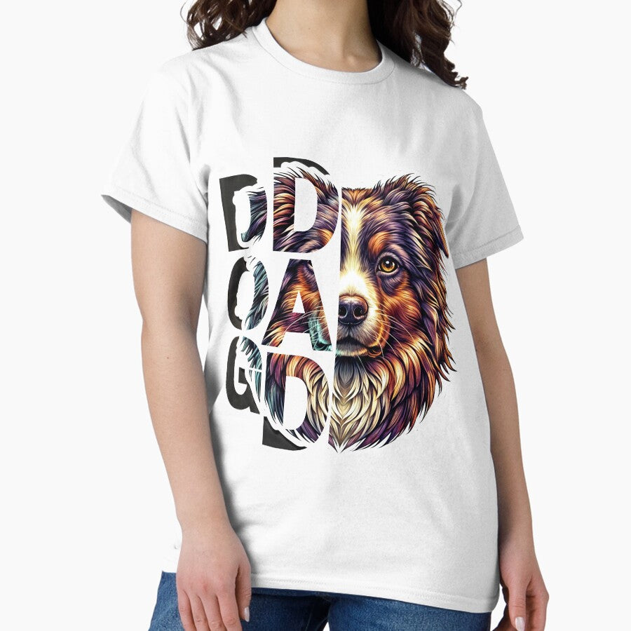 Australian Shephard Dog Dad Classic T Shirt