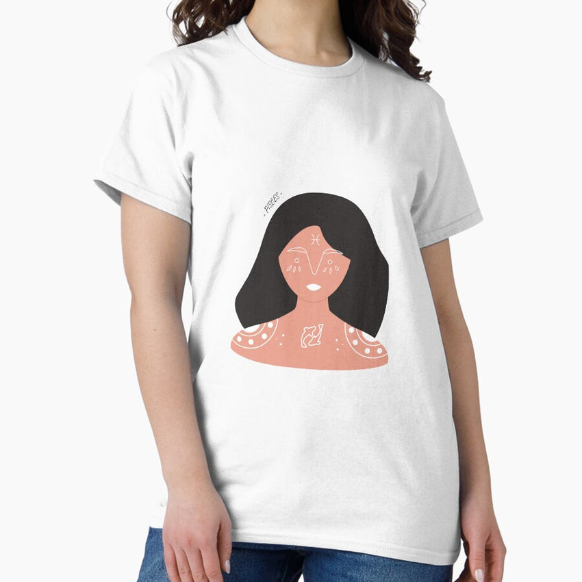 Pisces Character Sign Classic T-Shirt