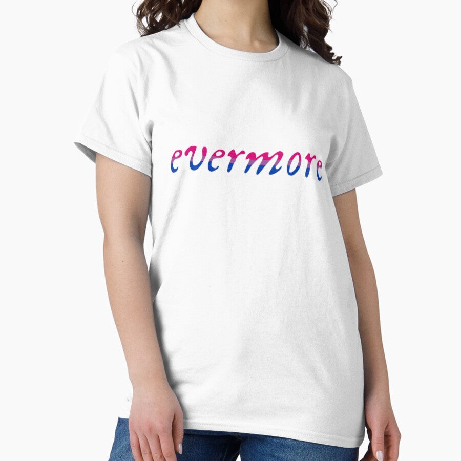 Taylor Swift Evermore Album Bisexual Flag Classic T Shirt