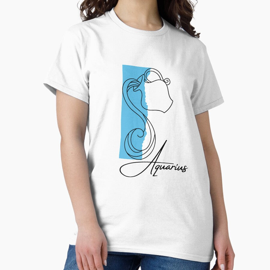 Aquarius zodiac sign test Classic T-Shirt