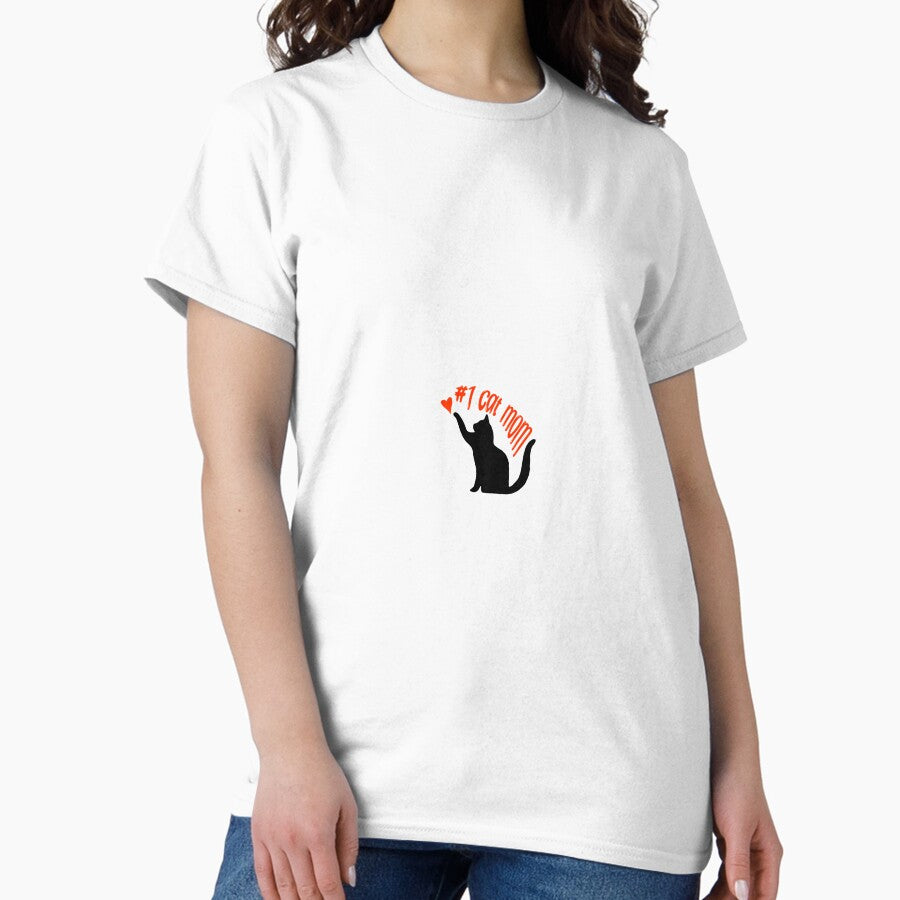 1 Cat Mom Classic T Shirt