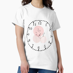 flower clock design Classic T-Shirt