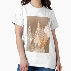Adventure Awaits Mountain Wall Art Print Version 2 Classic T Shirt