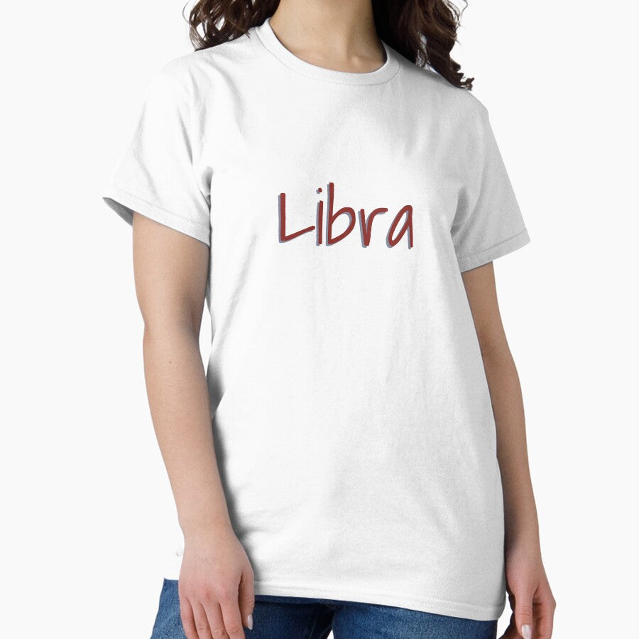 Red and grey Libra Classic T-Shirt