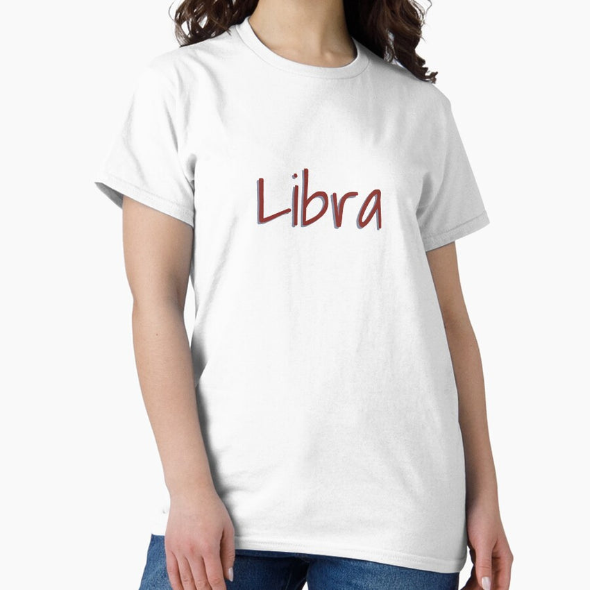 Red and grey Libra Classic T-Shirt