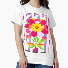 Retro Style Flower market Classic T-Shirt