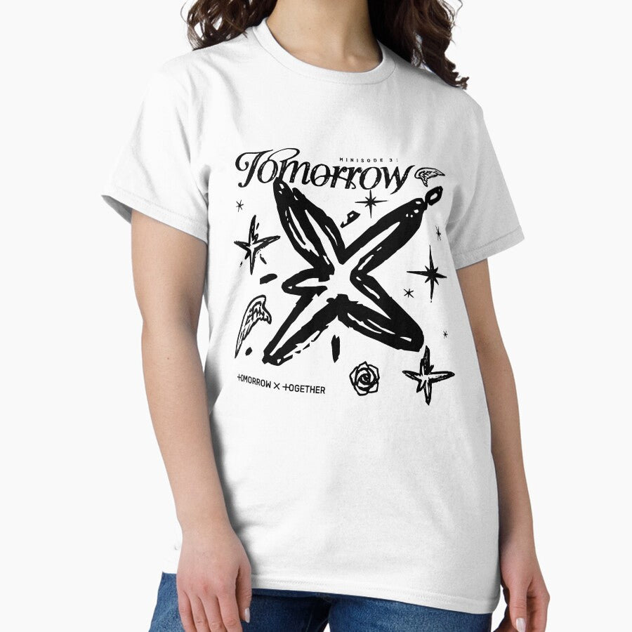 Txt Black Star Logo Classic T Shirt