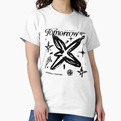 Txt Black Star Logo Classic T Shirt