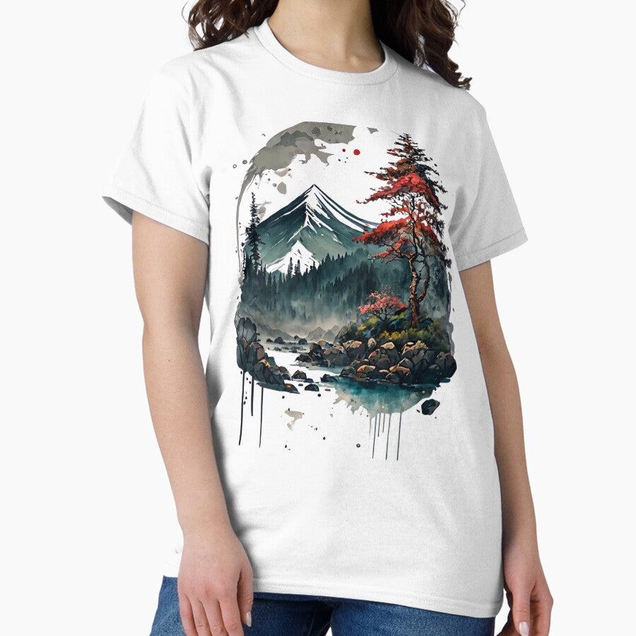 Serenity In The Mountains Classic T Shirt