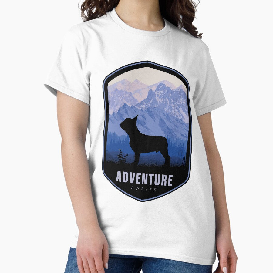 Adventure Time With French Bulldog Classic T Shirt
