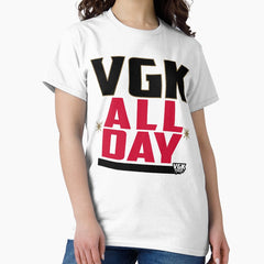 ALL-DAY: black/red on white Classic T-Shirt