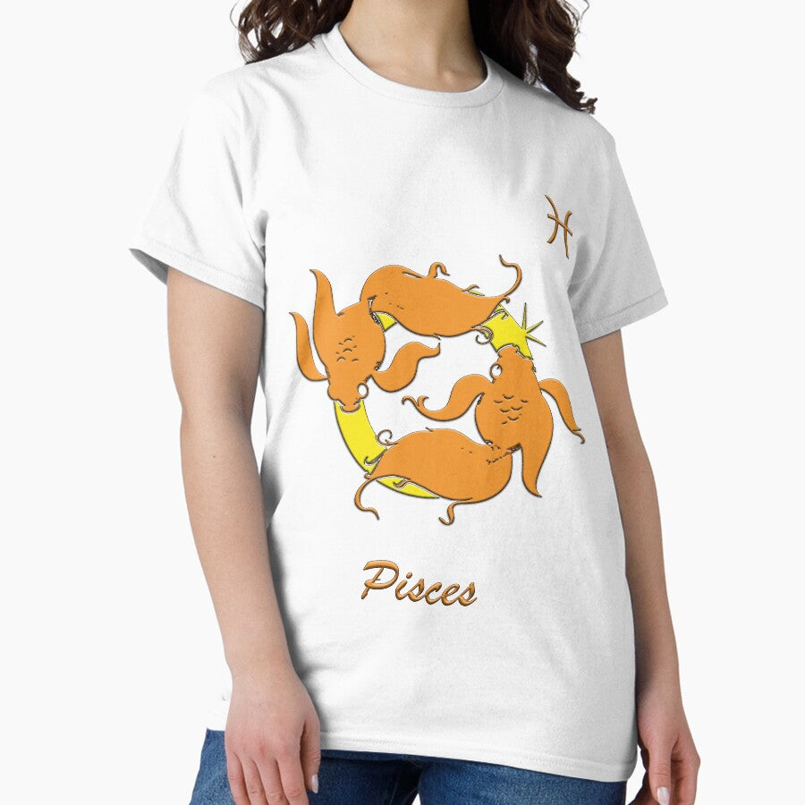 Pisces Zodiac Sign D1V3-1 Classic T-Shirt