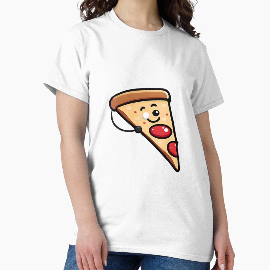 smile slice pizza Classic T-Shirt
