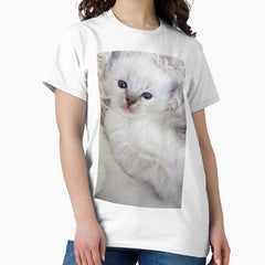 Lynx ragdoll kitten baby girl Classic T-Shirt