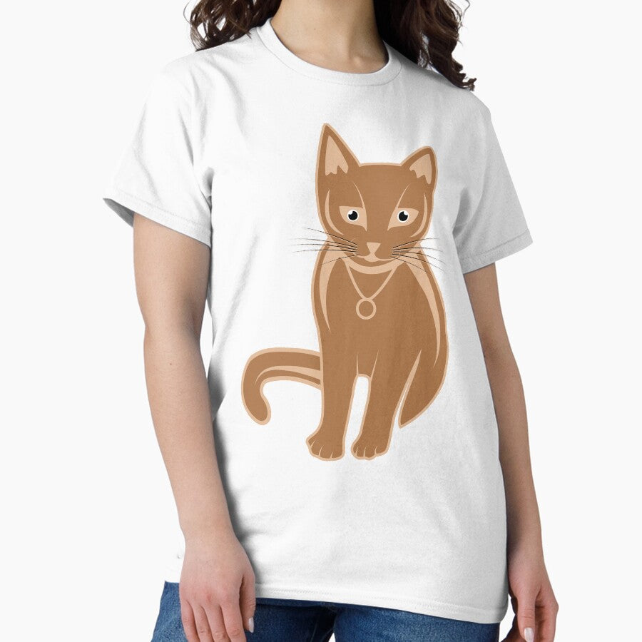Cute brown cat Classic T-Shirt