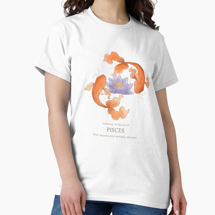 Pisces Zodiac Fish Sign Classic T-Shirt