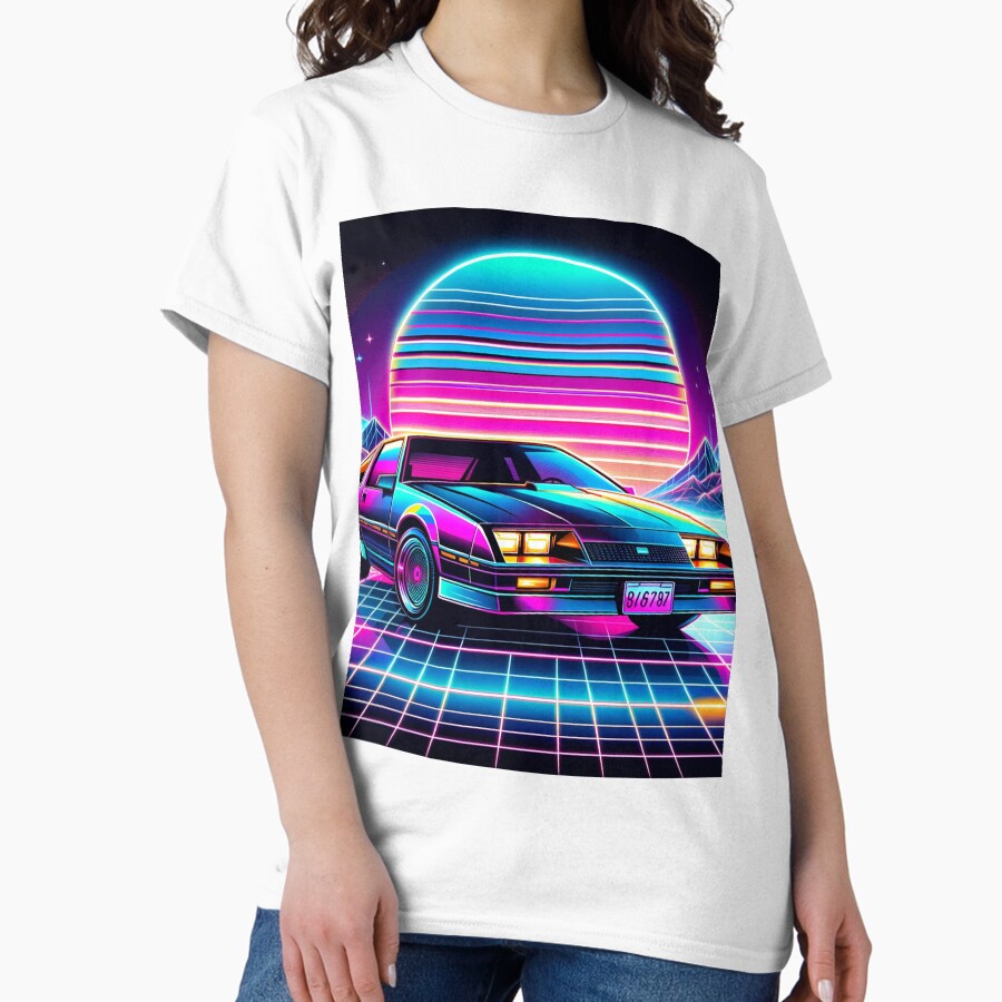 80s Synthwave Sports Car Classic T-Shirt
