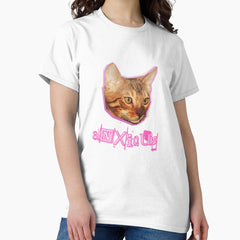 Anxious, social anxiety cat - mood Classic T-Shirt