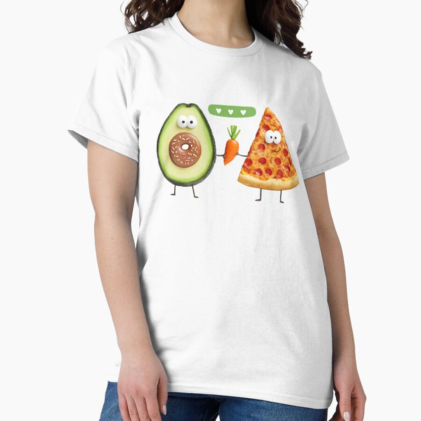 Healthy vs Junk Food Classic T-Shirt