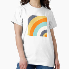 Another Time Then Curved Abstract Art Print Classic T Shirt