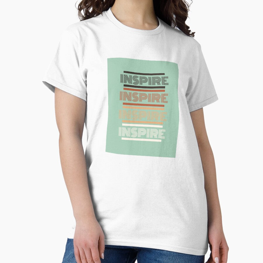 Aesthetic Retro Inspire Poster Classic T Shirt