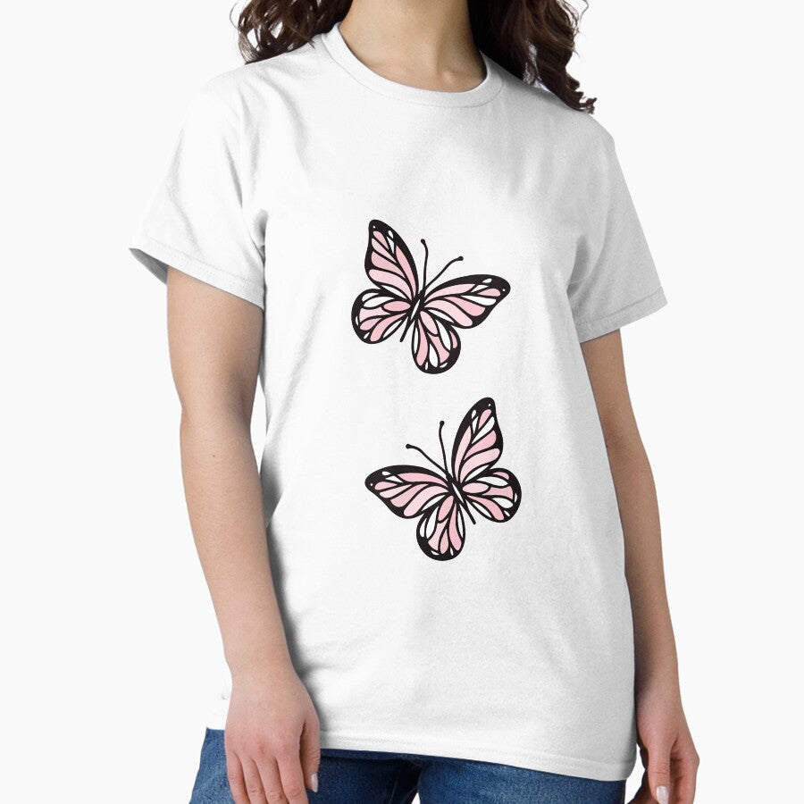 Pinks Butterfly Classic T Shirt