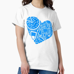 Fruits and Food Heart - Heart made of Fruits Design Classic T-Shirt