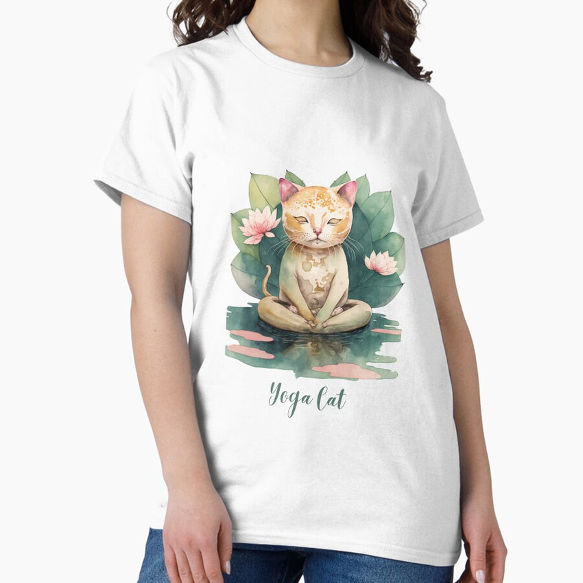 Yoga cat 13 Classic T-Shirt