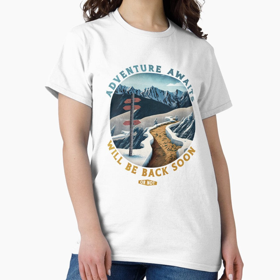 Adventure Awaits Hiking Classic T Shirt