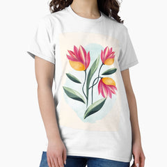 Abstract Summer Flowers Classic T Shirt