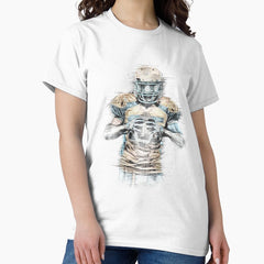 American Football Fine Art Sketch Classic T-Shirt