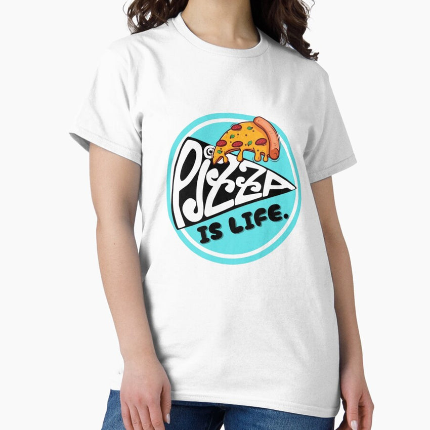 Pizza is life funny Classic T-Shirt