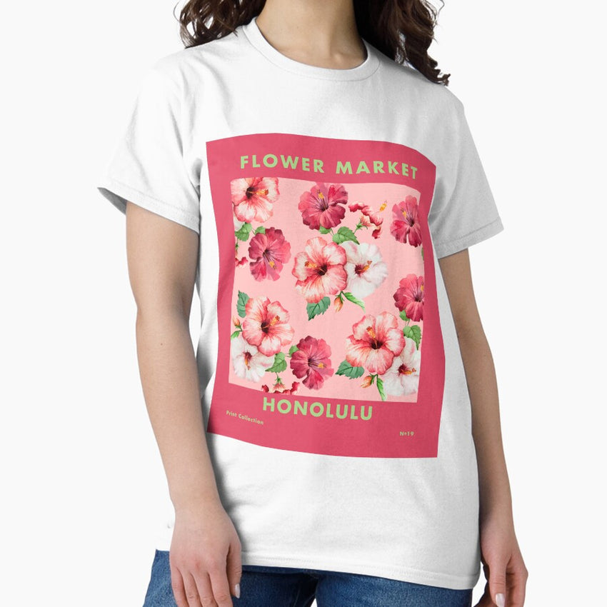 Flower Market Honolulu No.19 Classic T-Shirt