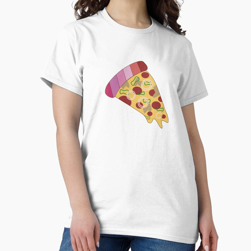 Pizza Slice Lesbian Classic T-Shirt