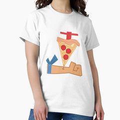 Pizza Shot In The Arm Vaccine Injection. Addicted To Pizza Slice I Shoot Up Everyday Pizza Addict Classic T-Shirt