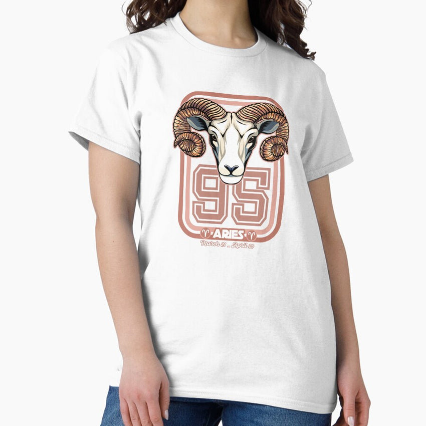 Aries Born in 1995 Zodiac star sign horoscope Astrology Classic T-Shirt