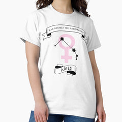 Feminist Zodiac - Aries: War Against The Patriarchy Classic T-Shirt