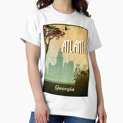 Atlanta Retro Poster Classic T-Shirt