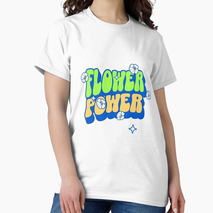 Flower Power 70s style Classic T-Shirt