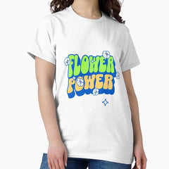 Flower Power 70s style Classic T-Shirt