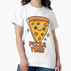 Pizza Time – Cute Kawaii Pizza Slice Classic T-Shirt