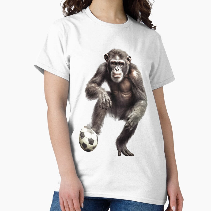Animal Soccer Players, funny monkey Classic T-Shirt