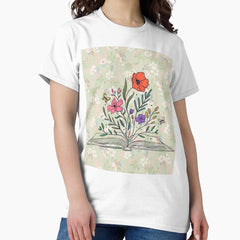 Vintage Botanical Vintage Romantic Wild Flower Classic T-Shirt