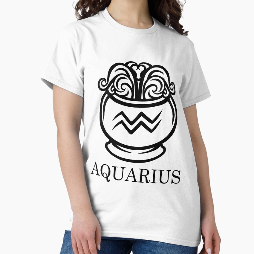 Aquarius Zodiac sign shirt Classic T-Shirt