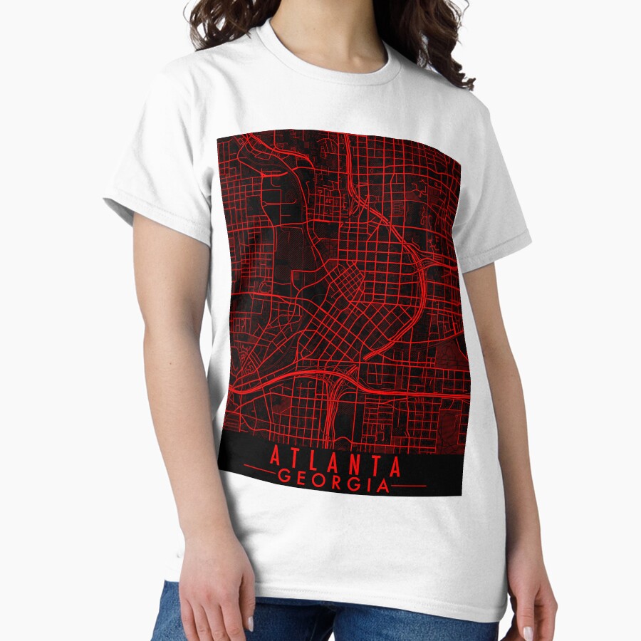 Atlanta Georgia Map Classic T-Shirt